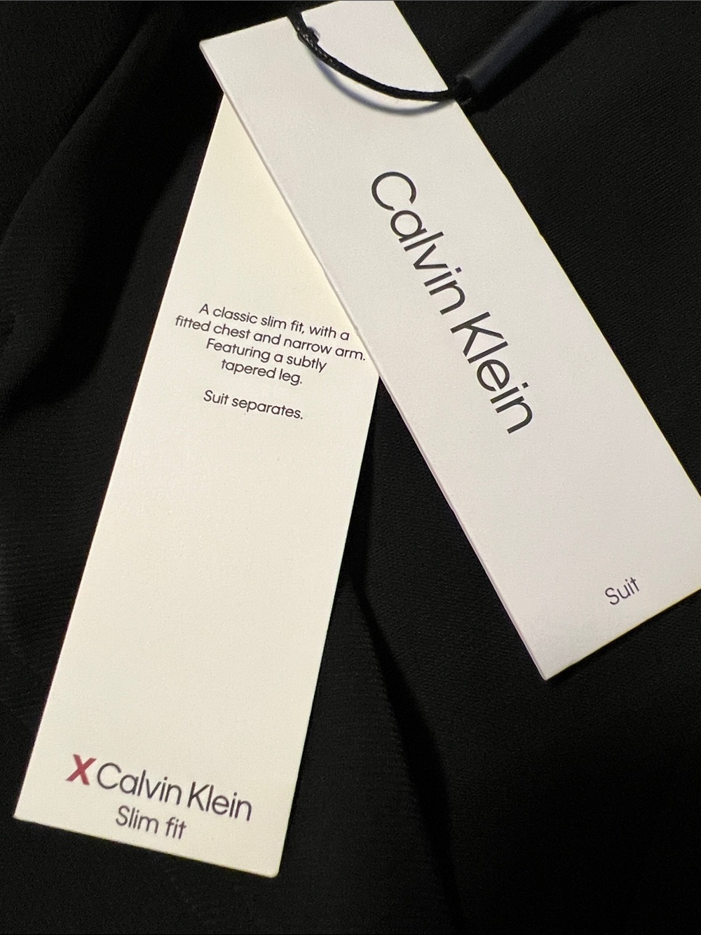 Calvin Klein Black Cropped Button-Front Top - Picture 2 of 12